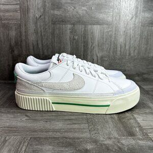 Nike Court Legacy Lift Women's size 11.5 White Green Casual Shoes